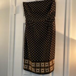 Strapless Silk Dress